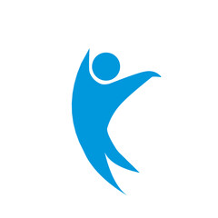 Abstract Human Symbol Icon 