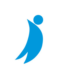 Abstract Human Symbol Icon 