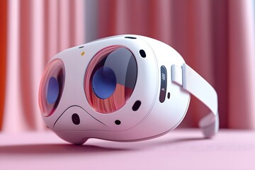 3D virtual reality headset. VR, future, gadgets, technology concept 
