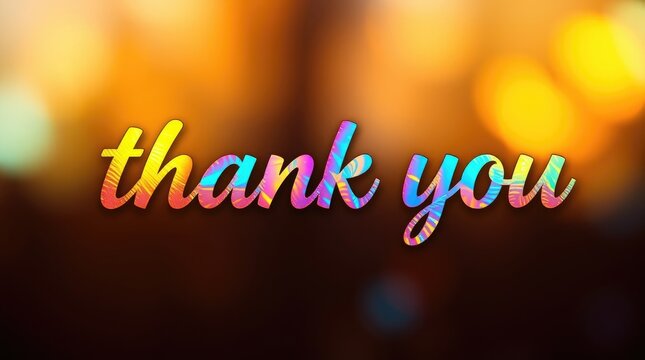 This spring-themed thank you message radiates appreciation with its vibrant colors and elegant typography, perfect for various greetings and decorative uses