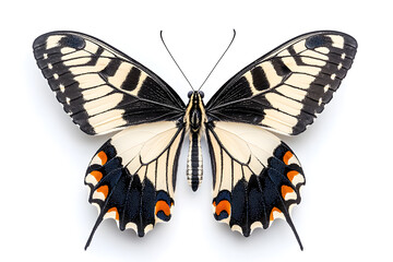 Naklejka premium Butterfly Papilio machaon isolated on white