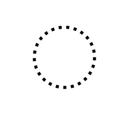 Dotted Line Circle Icon 