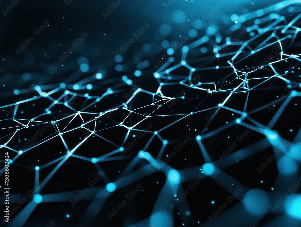Poster abstract visualization of digital network technology for cyber cloud computing innovation