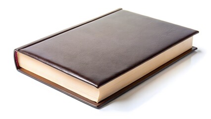 Hardcover Book on White Background