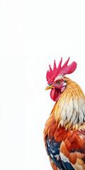 Concept photo of a cockerel with space for text