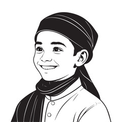 Happiness silhouette vector