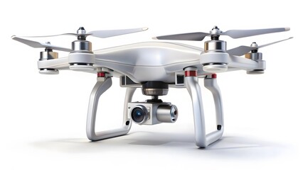 White Drone with Camera