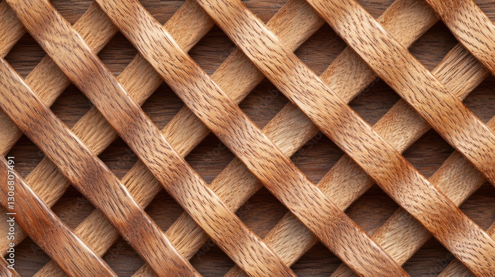 Poster close-up of a wooden surface with a lattice-like pattern. the wood appears to be a light brown color