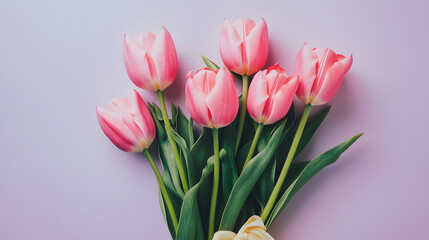 Fototapeta premium tulip, flower, spring, pink, bouquet, tulips, isolated, nature, flowers, blossom, beauty, bunch, floral, white, bloom, easter, red, flora, plant, petal, leaf, beautiful, purple, garden, gift