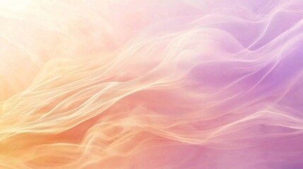 Obraz premium Soft flowing pastel abstract waves over a gradient background
