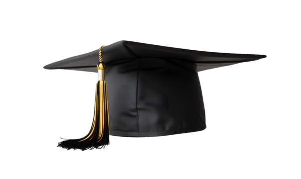 College graduation cap isolated on transparent or white background, png