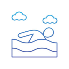 Swimming Vector icon