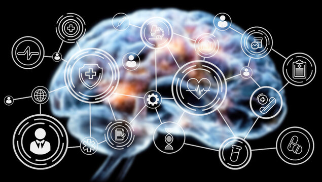 Visual representation showcases the integration of AI neurotechnology and neural interfaces, highlighting their impact on brain-computer interactions and ethical considerations in modern science