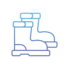 Rubber Boots Vector icon
