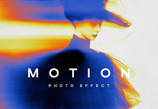 Motion Fade Photo Effect Mockup