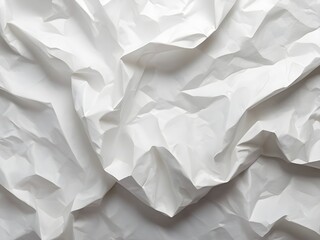 Obraz premium Blank crumpled white Paper Texture background