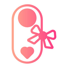 Door Hanger gradient icon