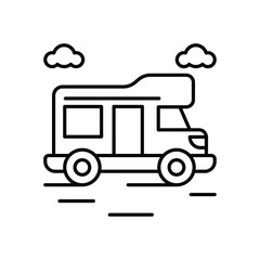 Caravan Vector icon