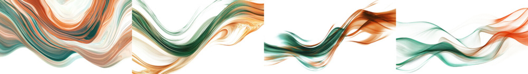 Mesmerizing abstract digital art featuring swirling fluid shapes captivating color gradients and a dynamic harmonious movement that creates a visually striking and immersive experience
