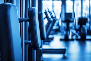 Modern Exercise Machine in a Well-Lit Gym Setting During the Early Morning Hours, Showcasing an Inviting Atmosphere for Fitness Enthusiasts