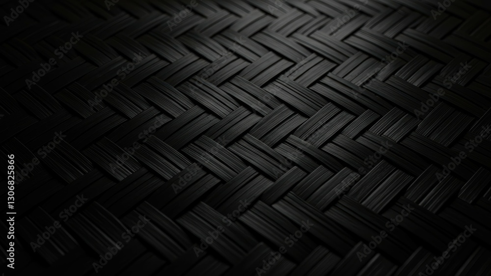 Aufkleber woven black texture creating an elegant and minimalistic background suitable for various artistic an