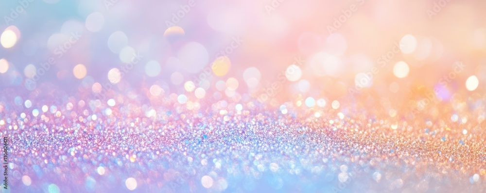Poster vibrant bokeh background featuring defocused multicolored lights and shimmering glitter, creating fe