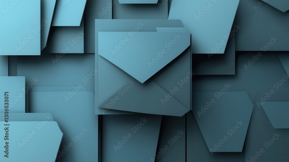 Poster professional paper art background featuring geometric shapes for effective document presentation in 