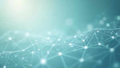 Abstract background shows network of connected lines, nodes on blue backdrop, representing connectivity, pro networks. Subtle, clean design for, technology, science, business background, presentation