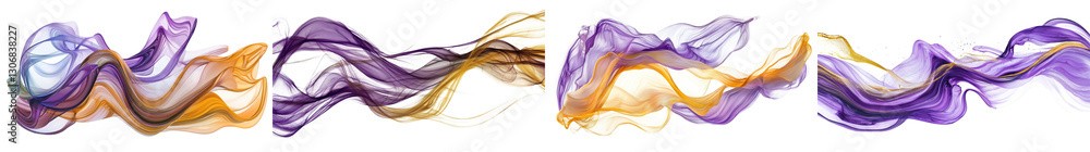 Poster mesmerizing abstract background with dynamic flowing waves and swirls of vivid vibrant colors in flu