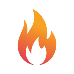Fire flame icon. Fire symbol design. Fire vector illustration.
