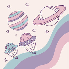 vector illustration of an abstract background with pink hearts