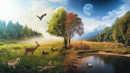 The natural wonder of day and night alternation