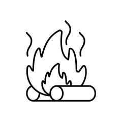 Camp Fire Vector icon