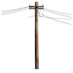 telegraph pole, Transparent background