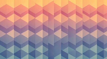 Obraz premium An abstract geometric pattern featuring various colorful three dimensional shapes