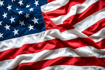 Waving American flag symbolizing freedom and patriotism