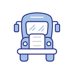 School Bus Icon vector stock illustration