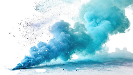 4K PNG Blue Smoke