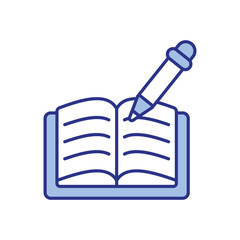 Obraz premium Open Book Icon vector stock illustration