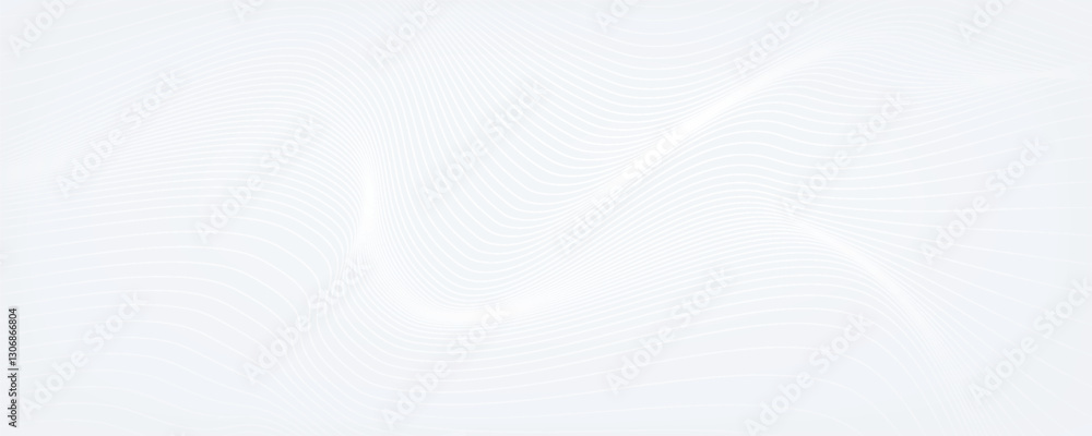 Aufkleber abstract background with dynamic wavy lines, digital future technology concept background