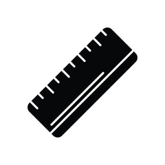 Ruler Icon vector stock illustration