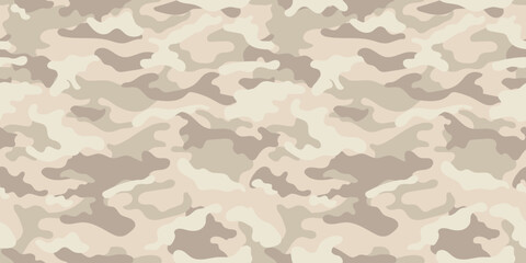 Desert camouflage pattern for army. Seamless military pattern for clothing design