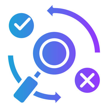 Effective Decisions glyph gradient icon