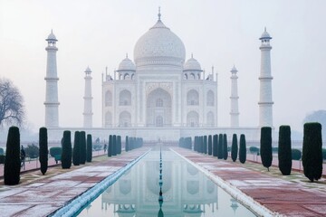 Taj Mahal architecture landmark india.