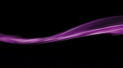 Flowing purple lines in dark space