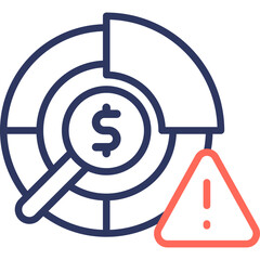 Risk Management line color icon