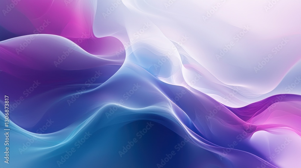 Poster a beautiful abstract design featuring flowing waves of color gradients