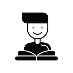 Student Icon vector stock illustration