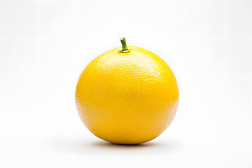 Ripe grapefruit citrus fruit isolated on white background