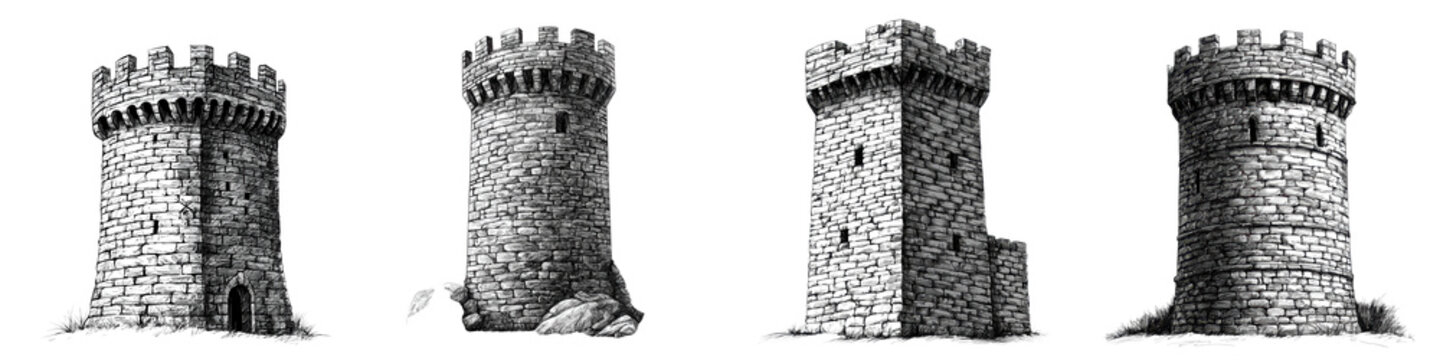 Majestic Medieval Castles and Fortresses with Iconic Towers Battlements and Defensive Walls Standing as Timeless Landmarks of Historic Architecture